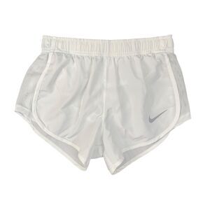Nike Shorts Womens XS Extra Small White Dry Tempo High Cut Running Mesh Panel